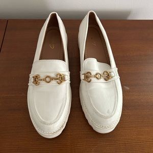 White loafers